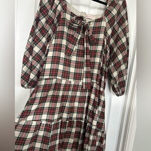 Ivy City Co Multicolor Plaid Dress 3x EUC
